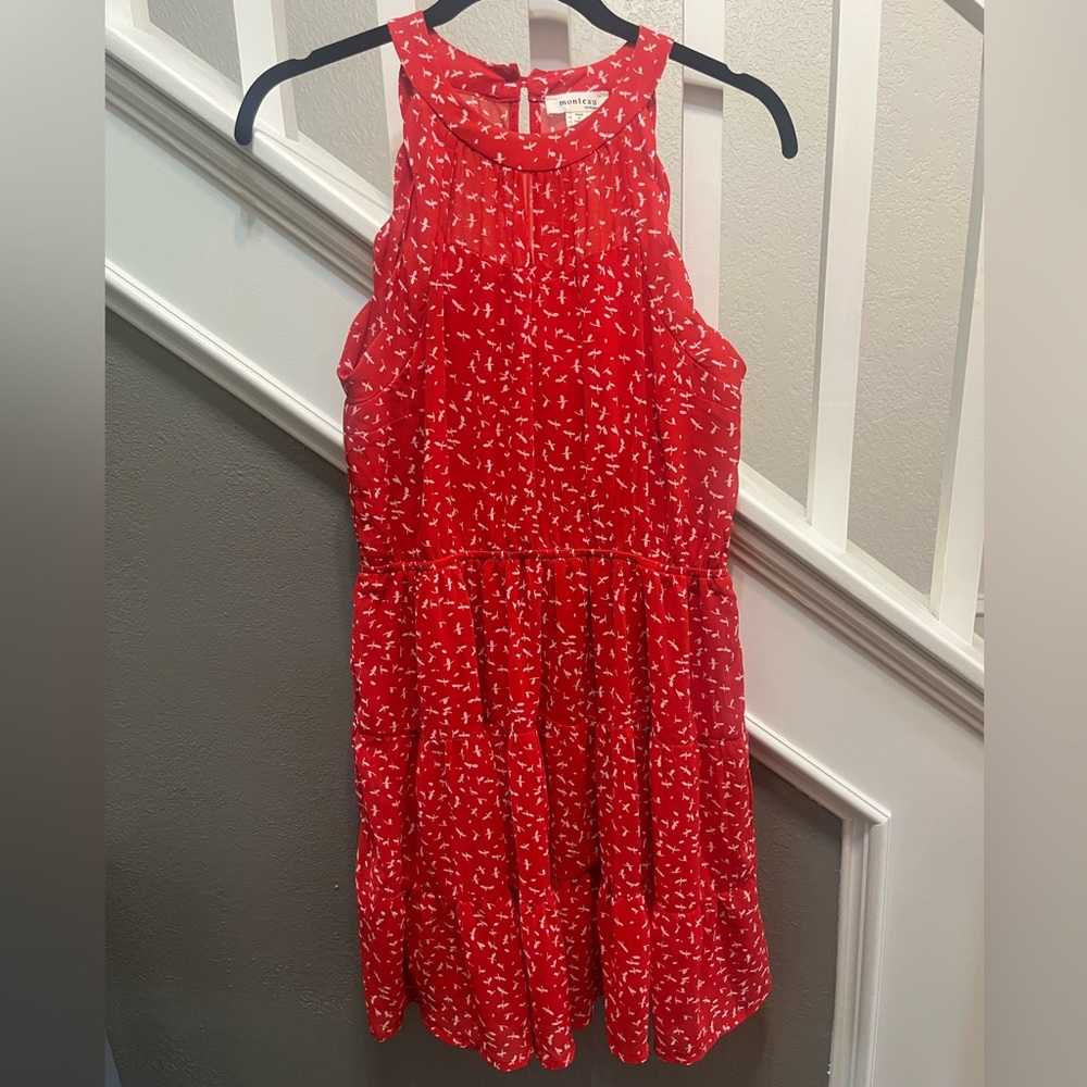 Pretty Red & White Dress